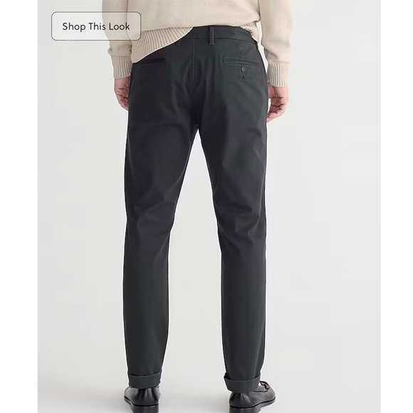 J. Crew Men’s 770 Straight-fit stretch chino pant AR886 Faded Black - Picture 3 of 11